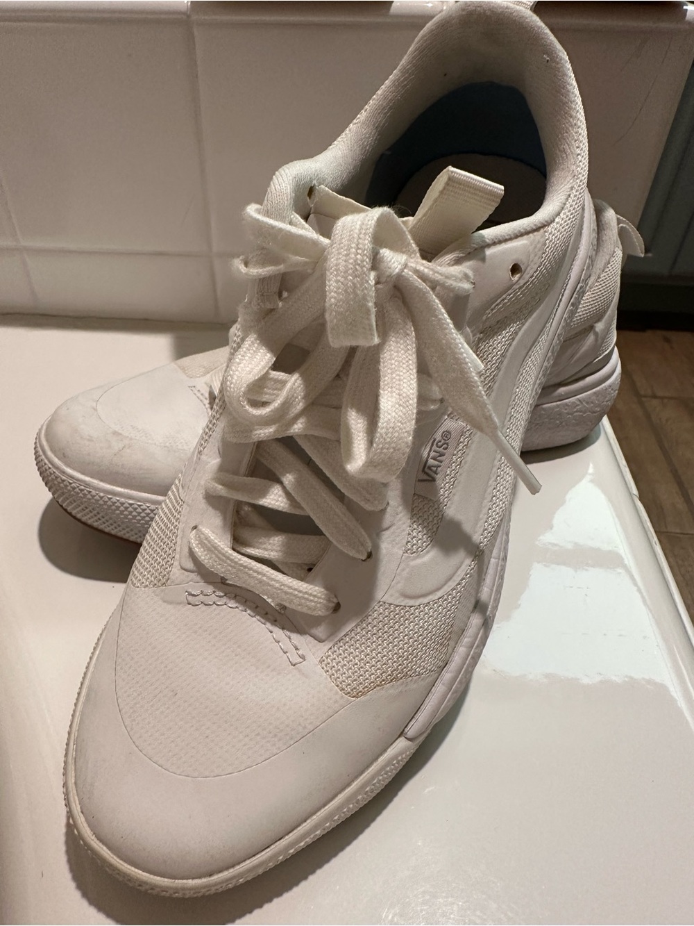 Vans All-White Low-Top Sneakers